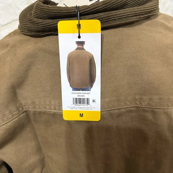 Frye Men's Brown Denim Barn Jacket - Picture 8 of 9